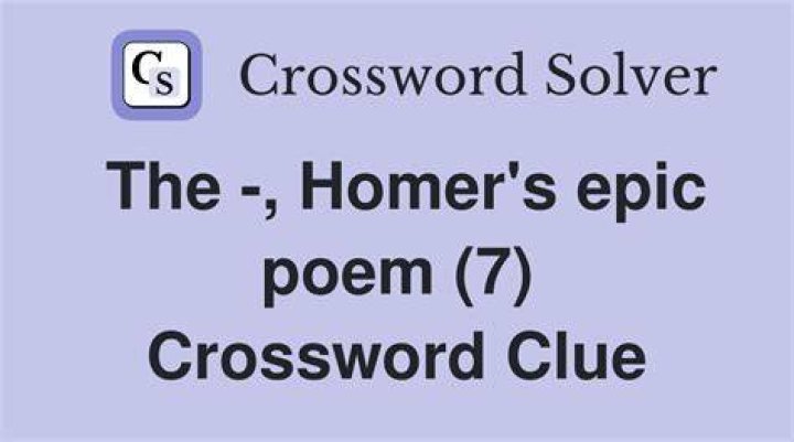 TV quiz program about an epic poem? Crossword Clue