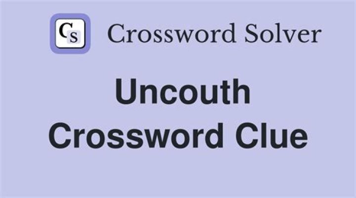 Uncouth untruth Crossword Clue