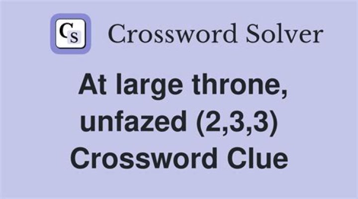 Unfazed Crossword Clue