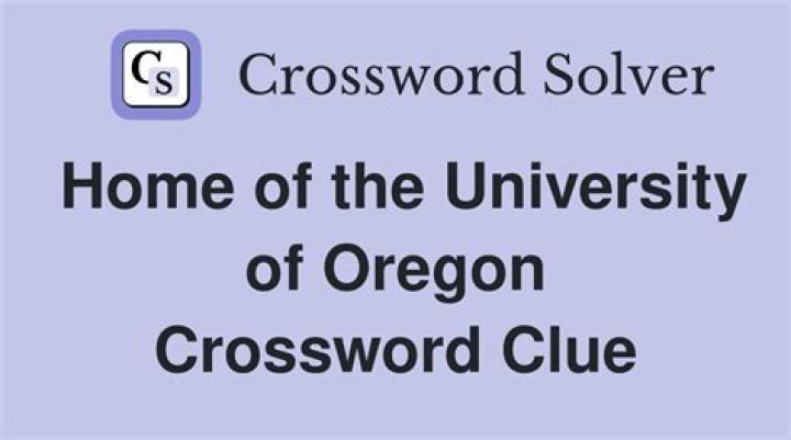 University of Oregon logo Crossword Clue