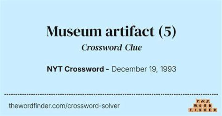 Untouched, as an artifact Crossword Clue