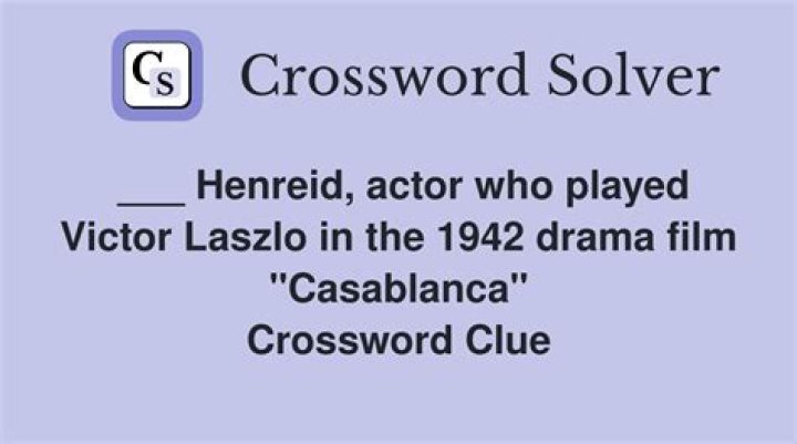 Victor ___, role in “Casablanca” Crossword Clue