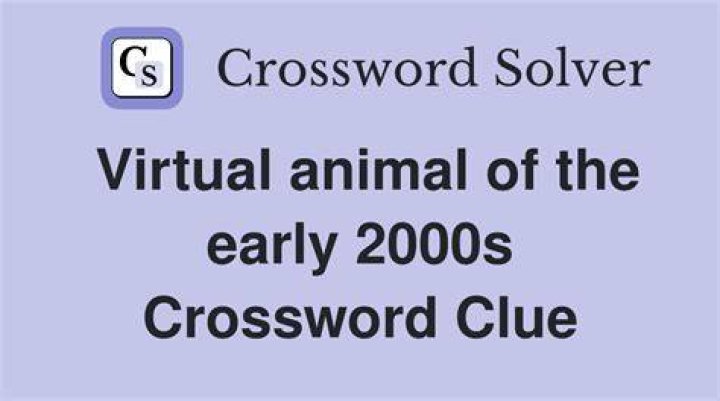 Virtual animal on a once-popular website Crossword Clue