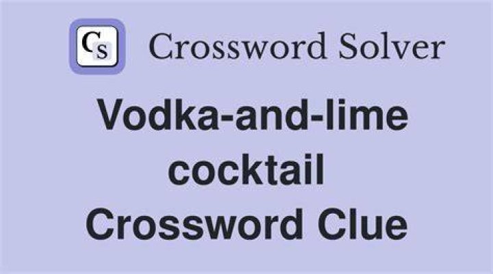 Vodka or gin Crossword Clue