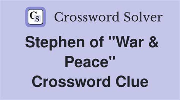 War and peace, in “War and Peace” Crossword Clue