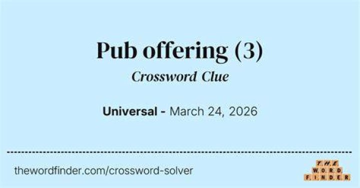 Waterford offering Crossword Clue
