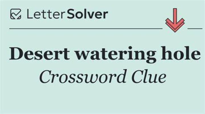 Watering hole Crossword Clue