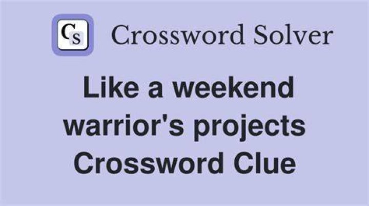 Weekend warrior’s woe Crossword Clue