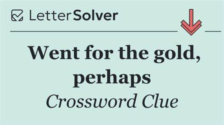 Went green, perhaps? Crossword Clue