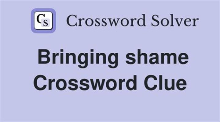 “What a shame” Crossword Clue