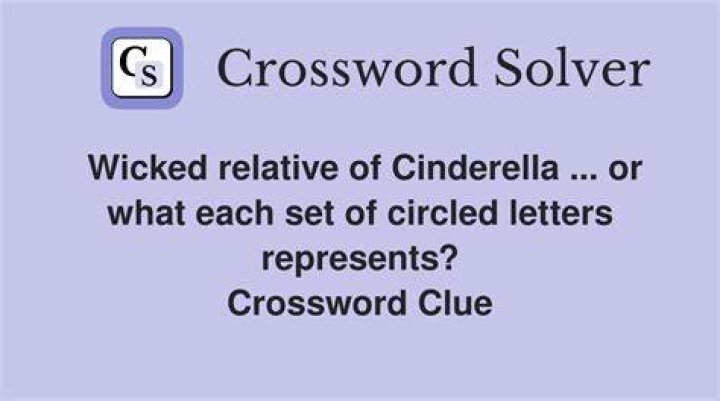 What each set of circled letters is, relative to the first word in its answer Crossword Clue