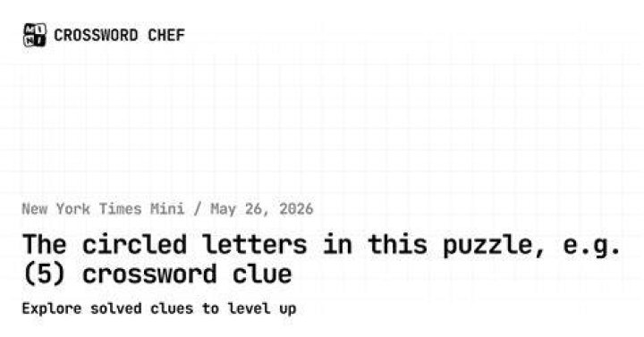 What the circled letters all mean Crossword Clue