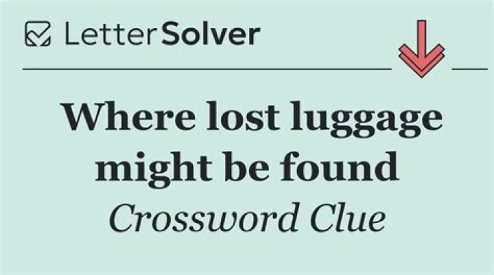 Where “Lost” could be found Crossword Clue