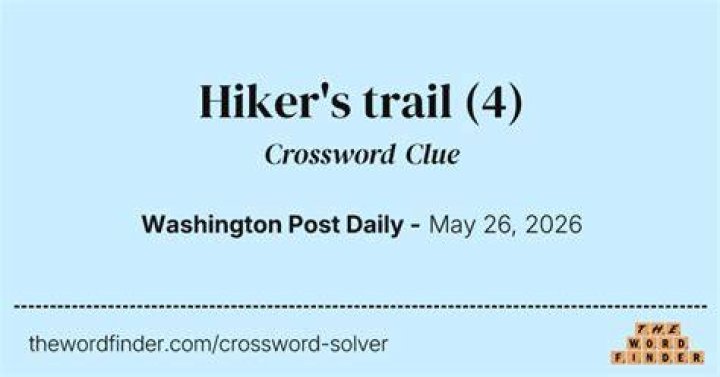Who might be on the trail Crossword Clue