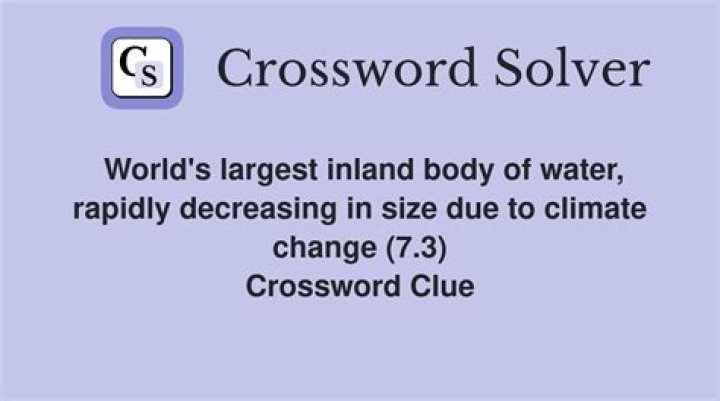 With 45-Across, what was once the world’s fourth-largest inland body of water Crossword Clue