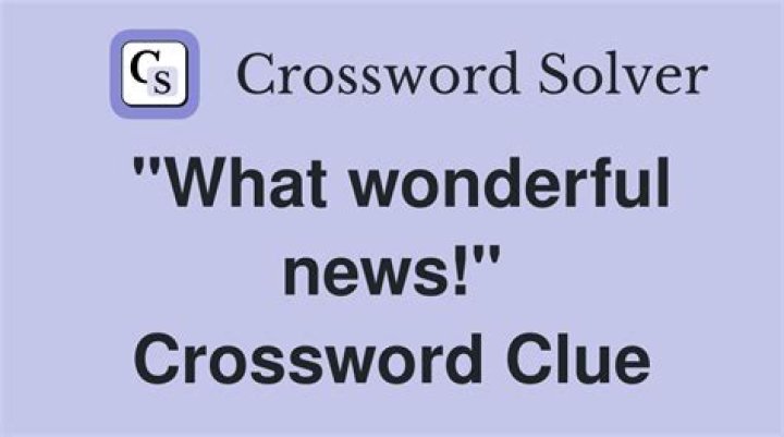 Wonderful review Crossword Clue