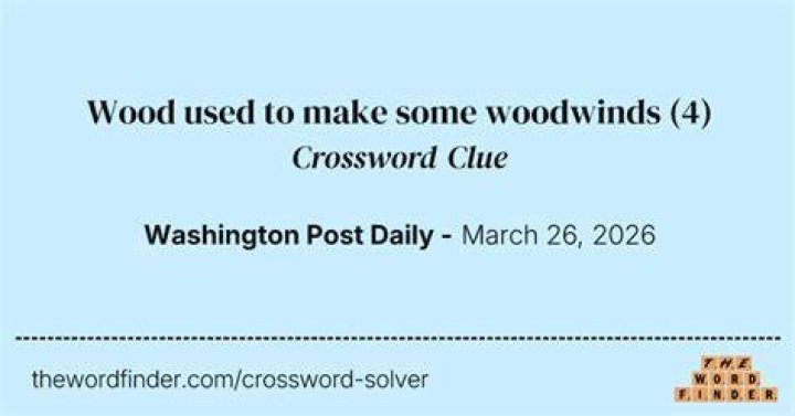 Wood rich in tannins Crossword Clue