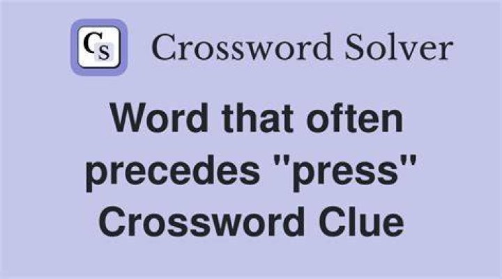 Word after press or mess Crossword Clue