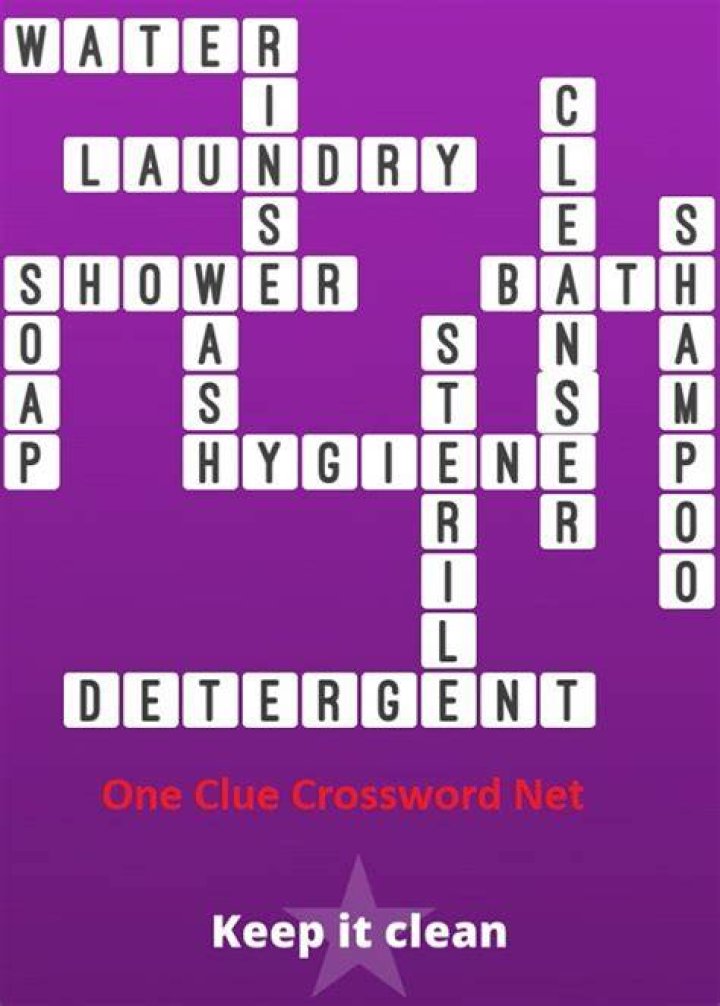 Word with clean or rot Crossword Clue