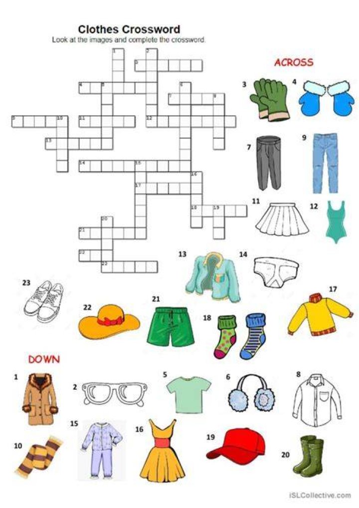 Word with food, clothes or entertainment Crossword Clue