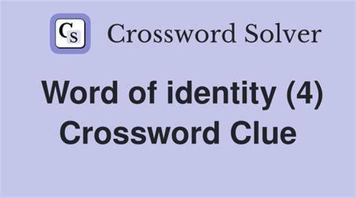 Word with grand or identity Crossword Clue