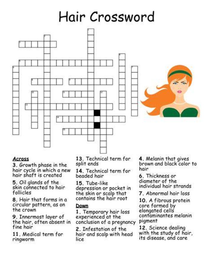 Words before nose or hair Crossword Clue