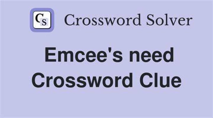 Words from an emcee Crossword Clue