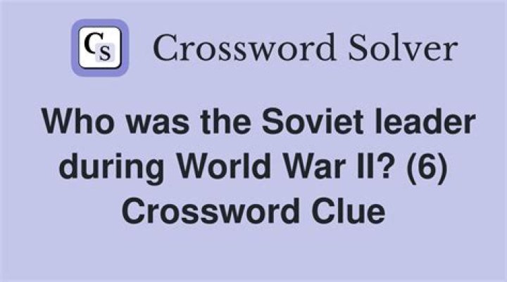 World leader with a distinctive jacket Crossword Clue