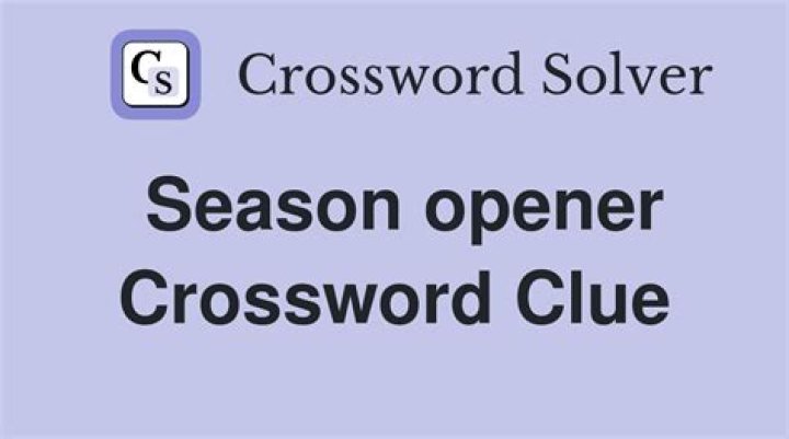 World Series opener Crossword Clue