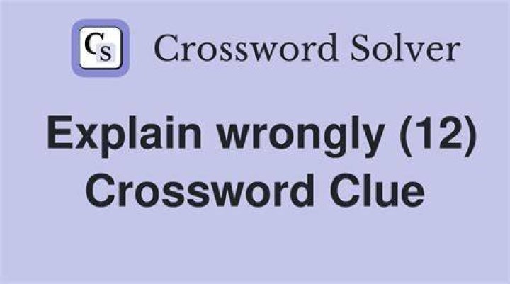 Wrongly Crossword Clue