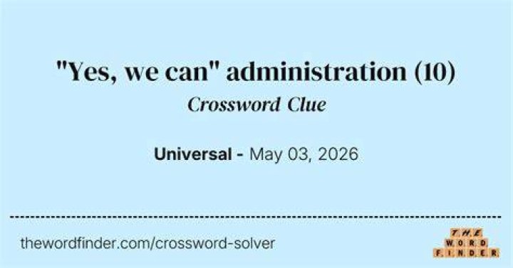 “Yes we can” sloganeer of 2008 Crossword Clue