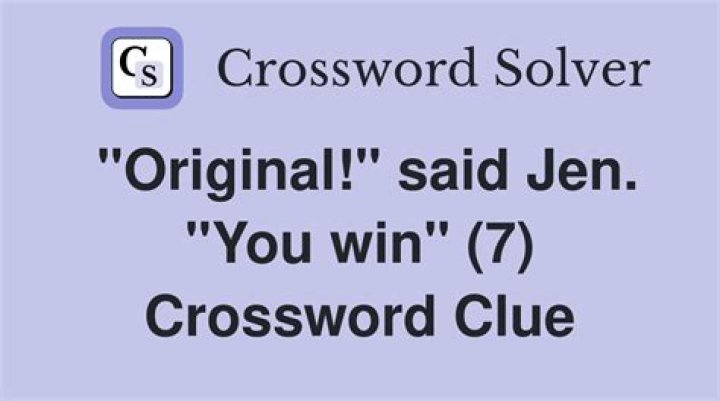“You win this hand” Crossword Clue