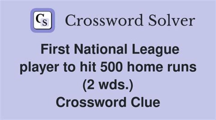 Youngest M.L.B. player to hit 500 homers Crossword Clue