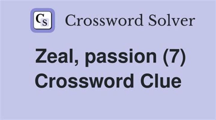 Zeal Crossword Clue