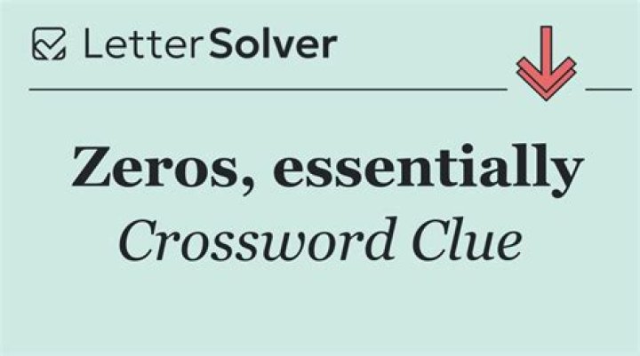 Zeros Crossword Clue
